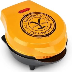 Yellowstone 4" Mini Waffle Maker BRAND NEW